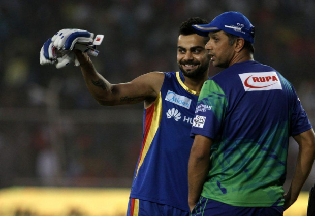 Virat Kohli and Rahul Dravid Virat Kohli and Rahul Dravid